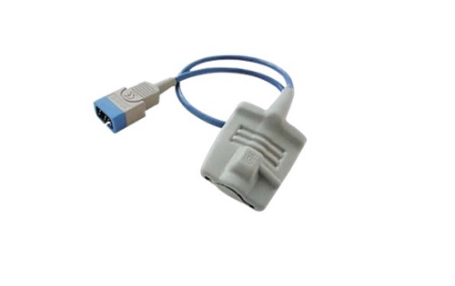 Sensor SpO2 Reutilizable para adultos (conector D-sub Nellcor de 9 pines) para Philips HeartStart MRx / XL / XL + Monitor / Desfibriladores