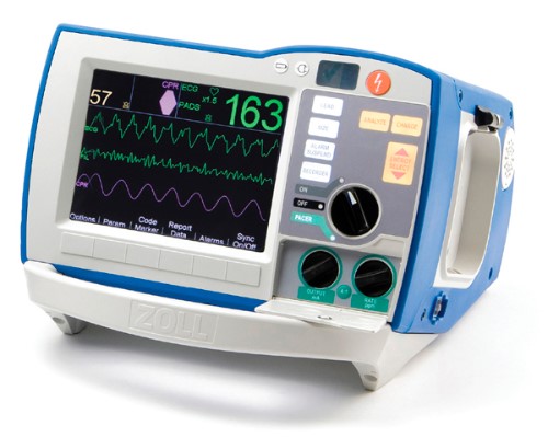 ZOLL R Series Defibrillator - Professional Model INTERMEDIATE (AED, PACING, 3 ECG, SPO2)